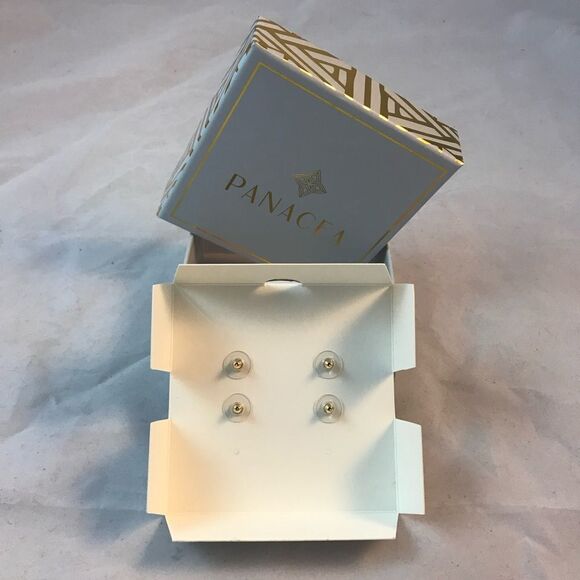 Panacea Earring Set Love Studs Casual Gold Neutral Trendy Gift Box Mother's Day - Picture 3 of 6